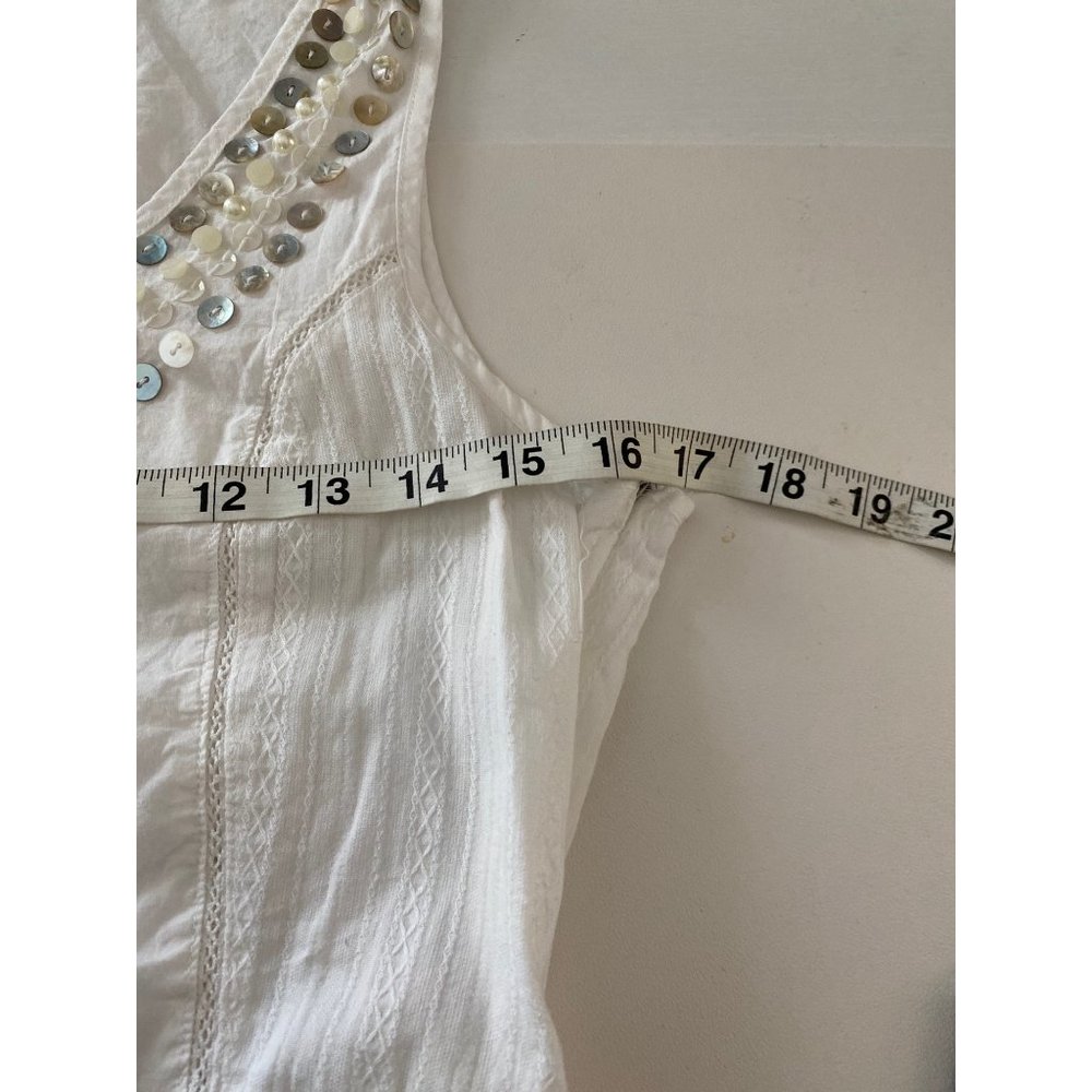 America Rag 100% cotton peplum top size small - Picture 4 of 10